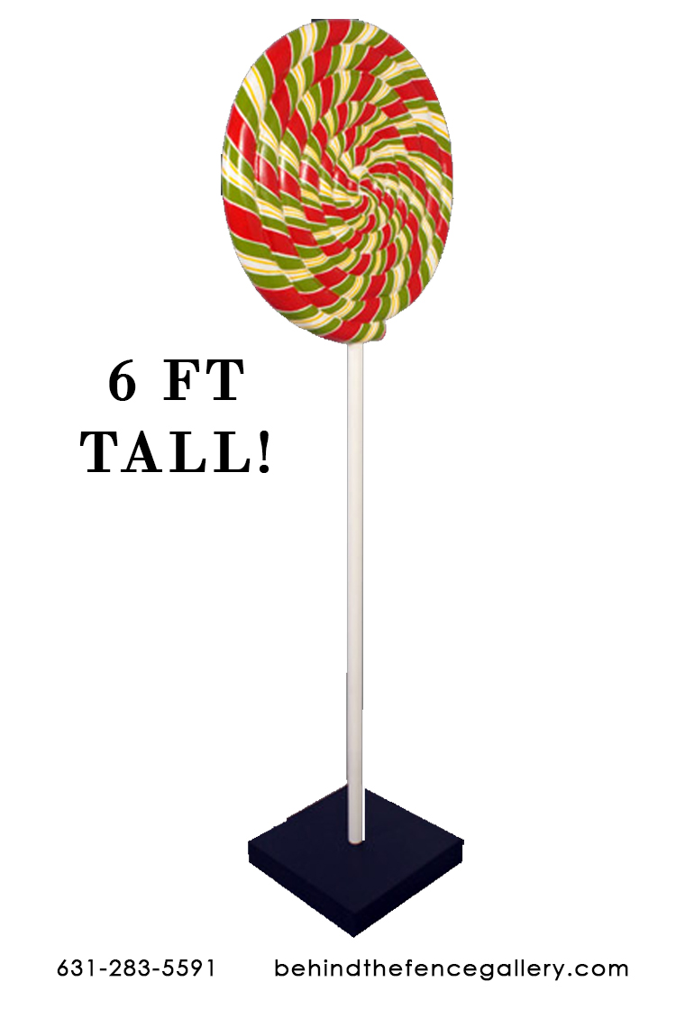 Red & Green Swirl Pop 6 Ft. Red & Green Swirl Pop 6 Ft.